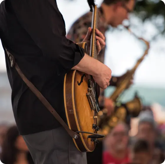 Musiciens lors d'une soirée de gala