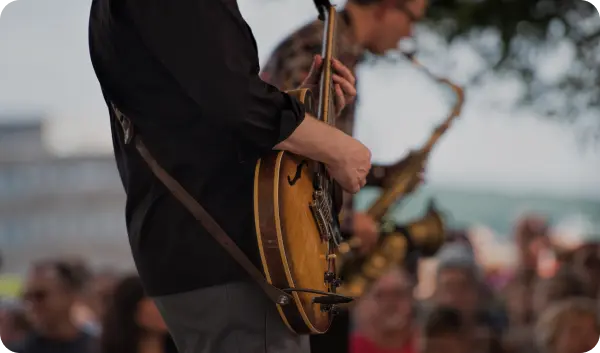 Musiciens lors d'une soirée de gala