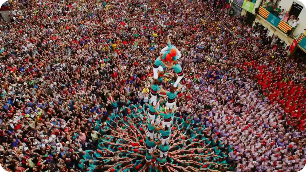 team building castellers Barcelone