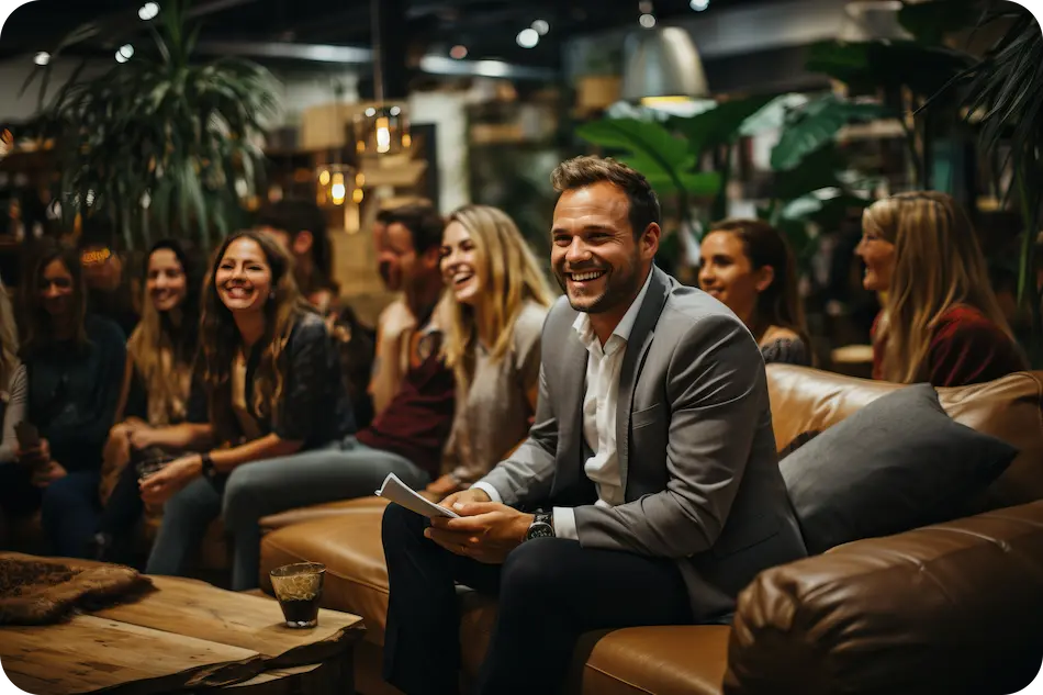 afterwork d'entreprise dans un bar